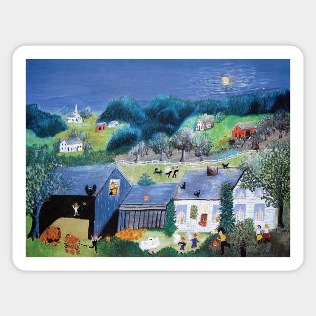 halloween grandma moses Sticker by QualityArtFirst